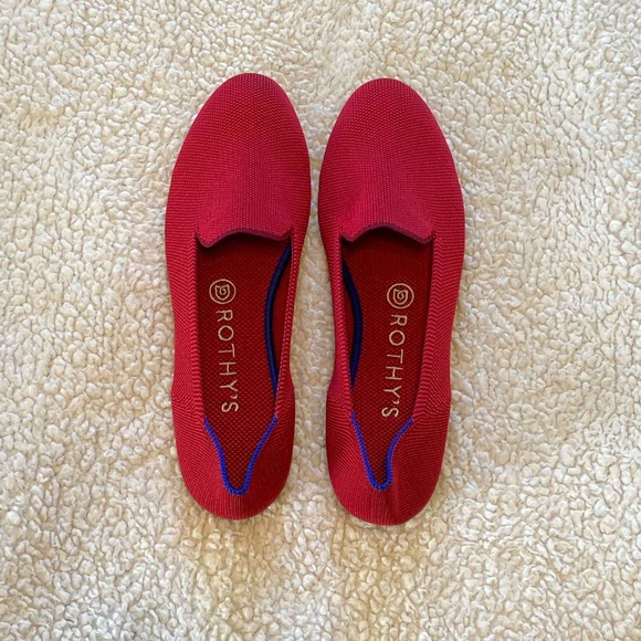 Rothy’s The Loafer Women’s Flats Red Color - Picture 3 of 7